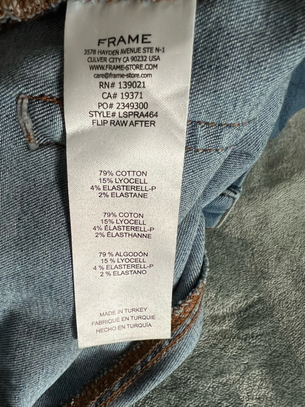 Frame Denim High-Rise Wide Leg Jeans - Picture 8 of 8